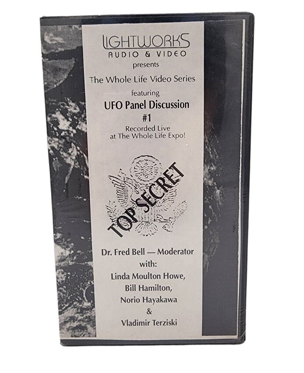 Vintage Lightworks UFO Panel Discussion #1 VHS Tape Sealed Whole Life Video 1992