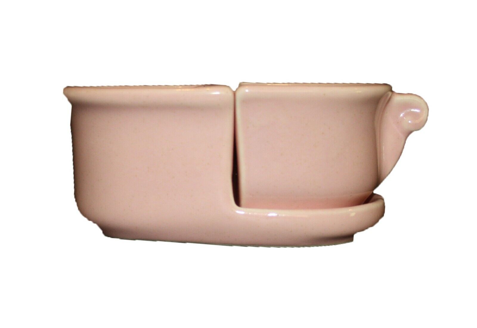 Vintage Camark USA Pottery 830 Pink Retro Nesting Creamer Sugar Set