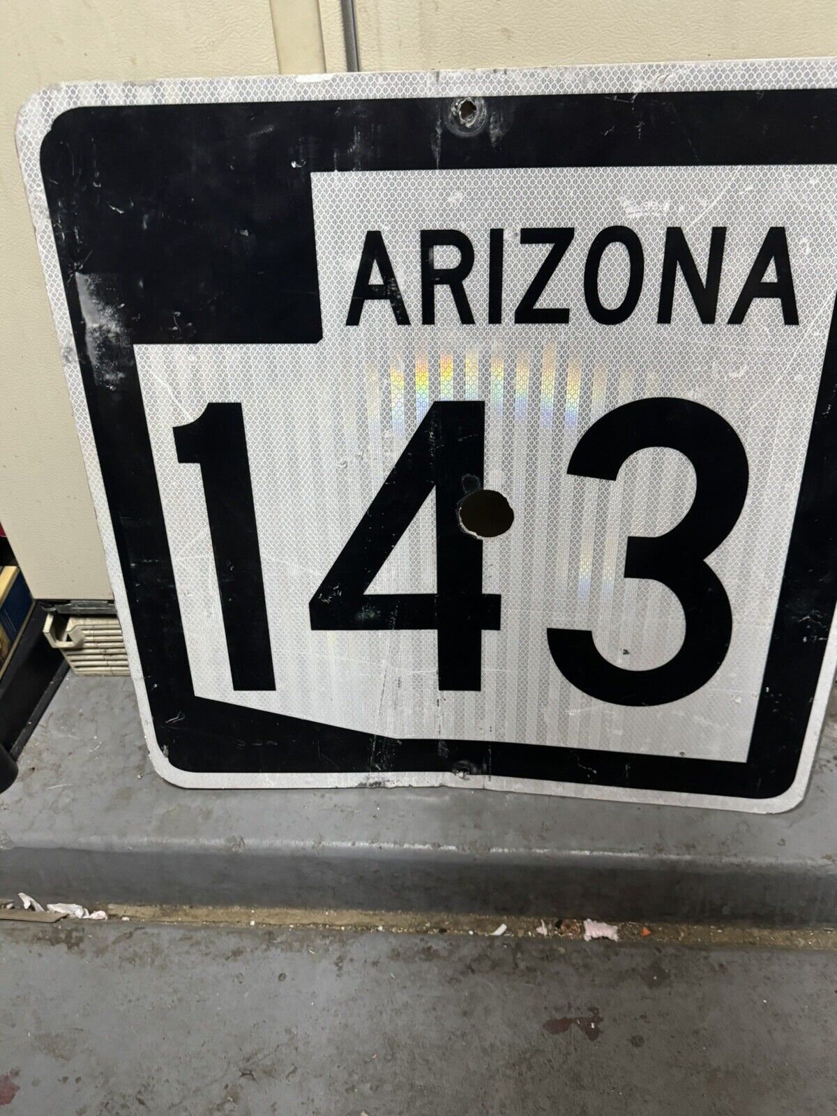 Highway Road Sign Used Double Sided Sign. 143 & 60.. 24” x 24”