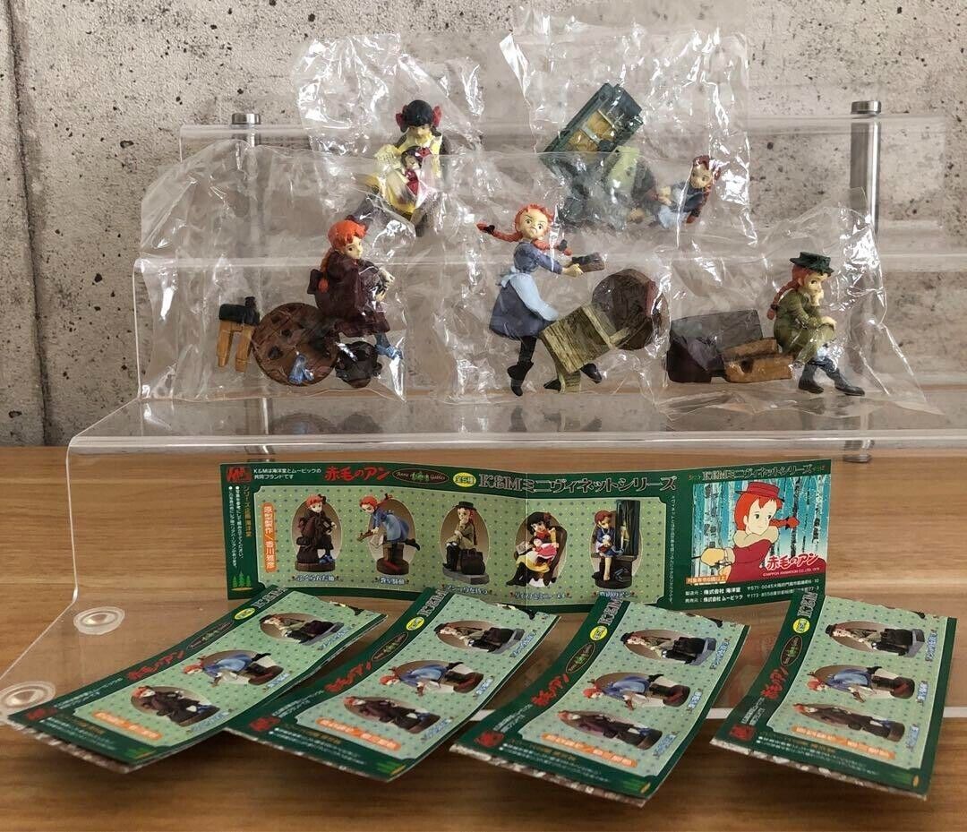 New Anne of Green Gables Mini Vignette Figure Set of 5 pcs K&M Kaiyodo Japan