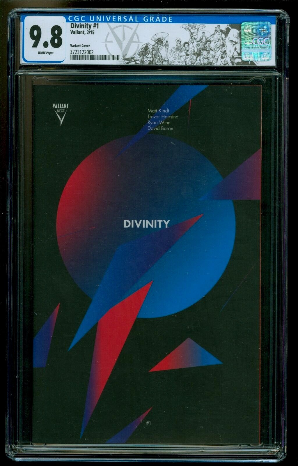 Divinity #1 Cover B Valiant 2015 CGC Grade 9.8 Custom Valiant Label