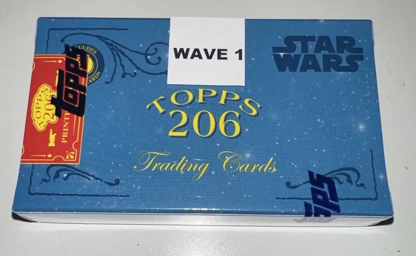 2022 Topps Star Wars T206 Wave 1 Factory Sealed Box Includes 10 Trading Cards