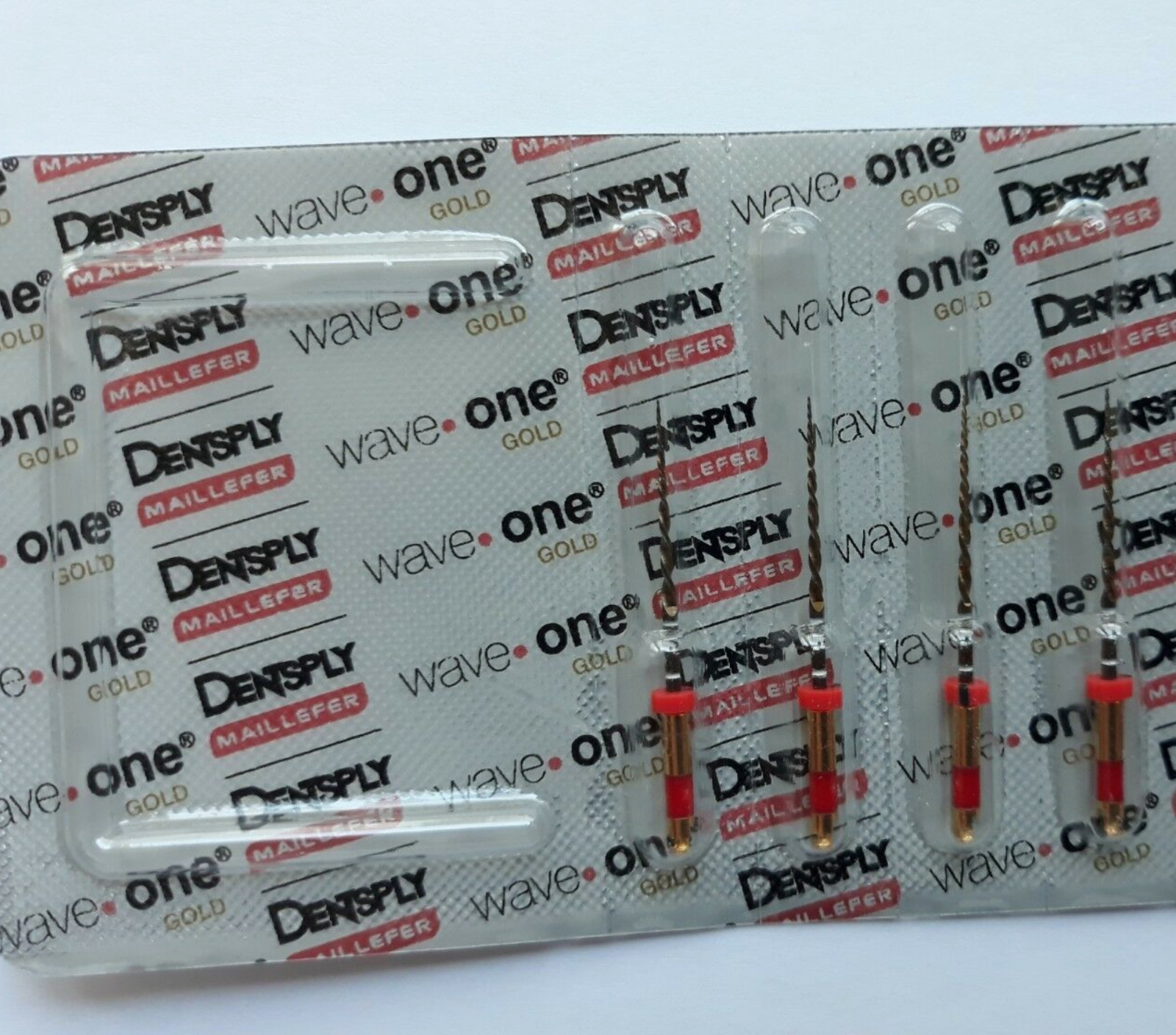 Waveone Gold Wave One Primary Red Endodontic File Root Canal Dentsply 4pk 25mm