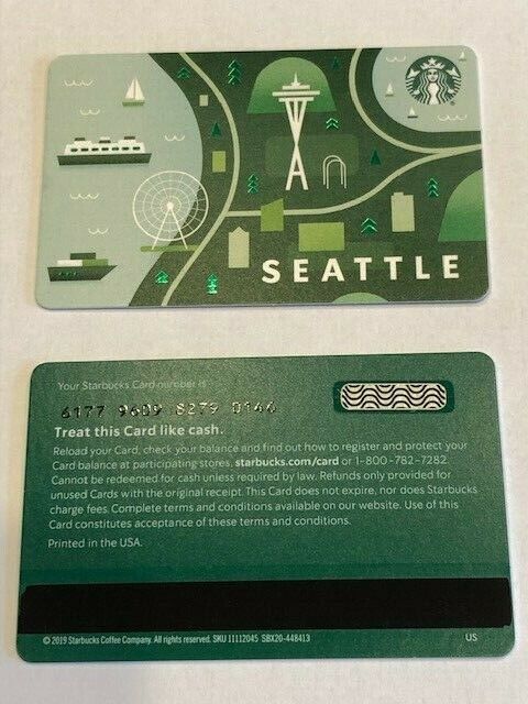 Starbucks Card 2019 2020 Seattle NEW Unused MINT 
