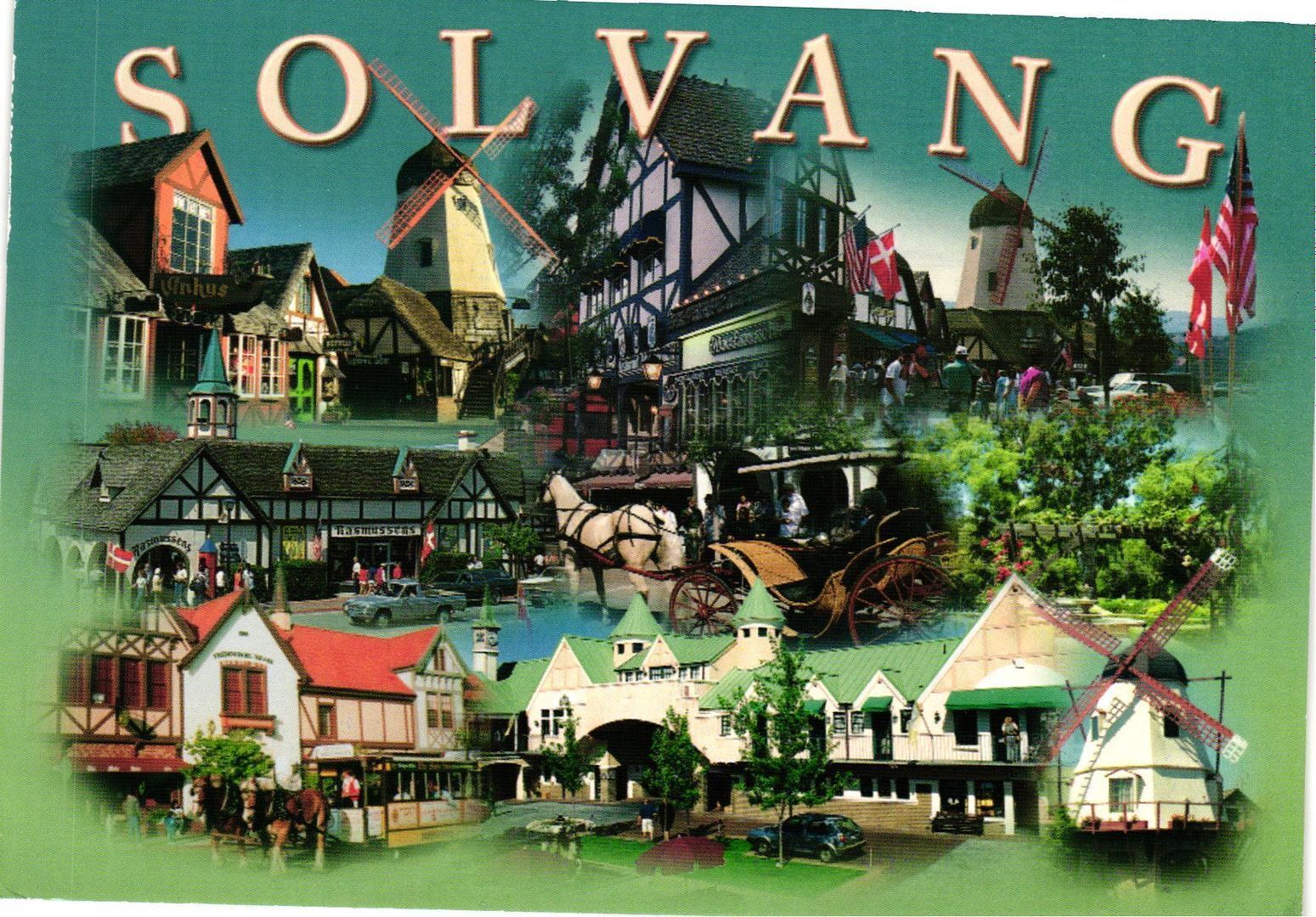 Vintage Postcard 4x6- SOLVANG, CA.