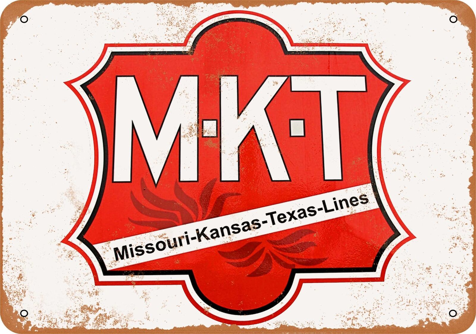 Metal Sign - Katy M-K-T Railroad - Vintage Look Reproduction