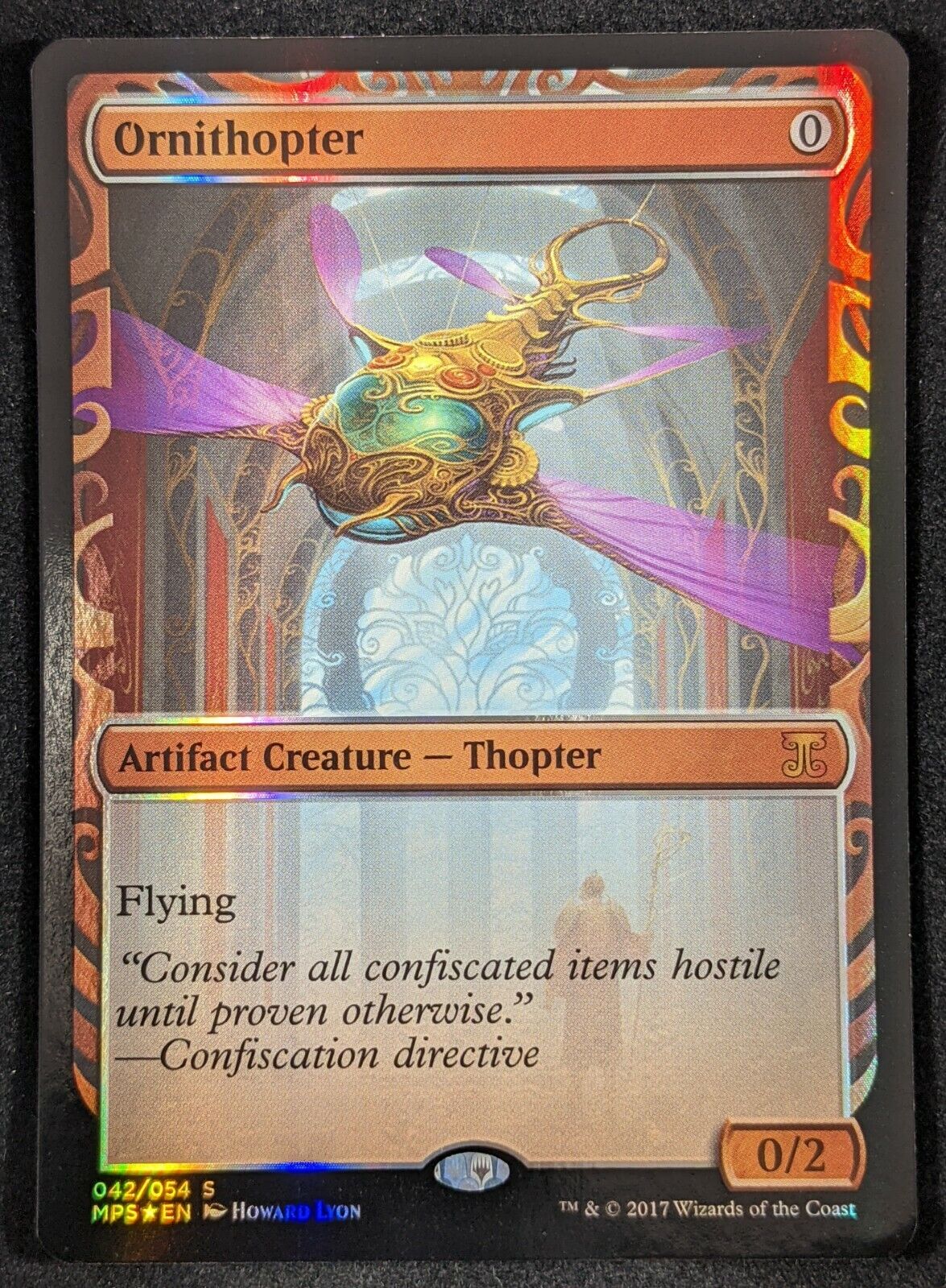 MTG 1x ORNITHOPTER Kaladesh Inventions Masterpiece Foil 