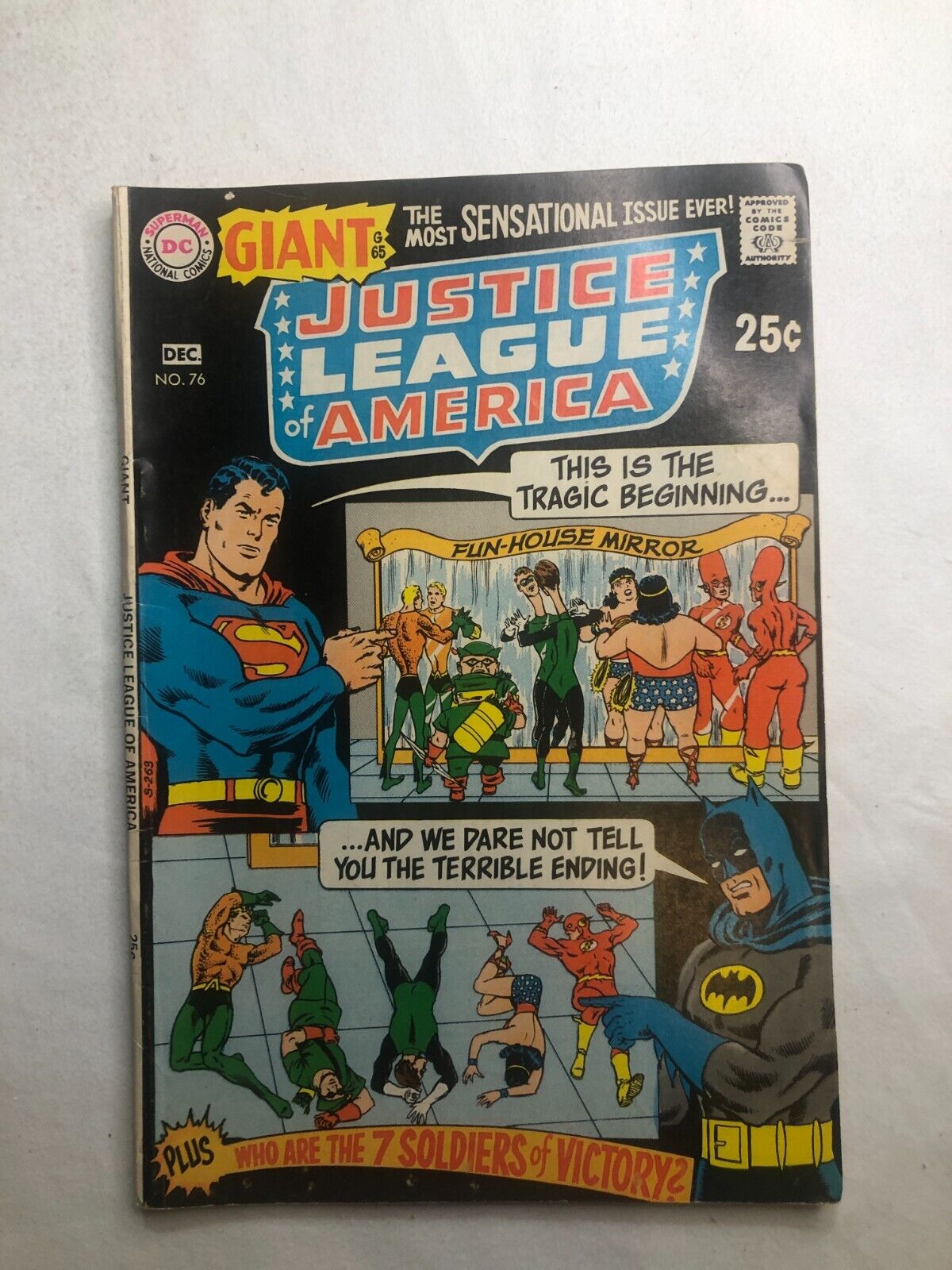 Justice League of America 76 December 1969 Vintage Silver Age DC Nice Condition