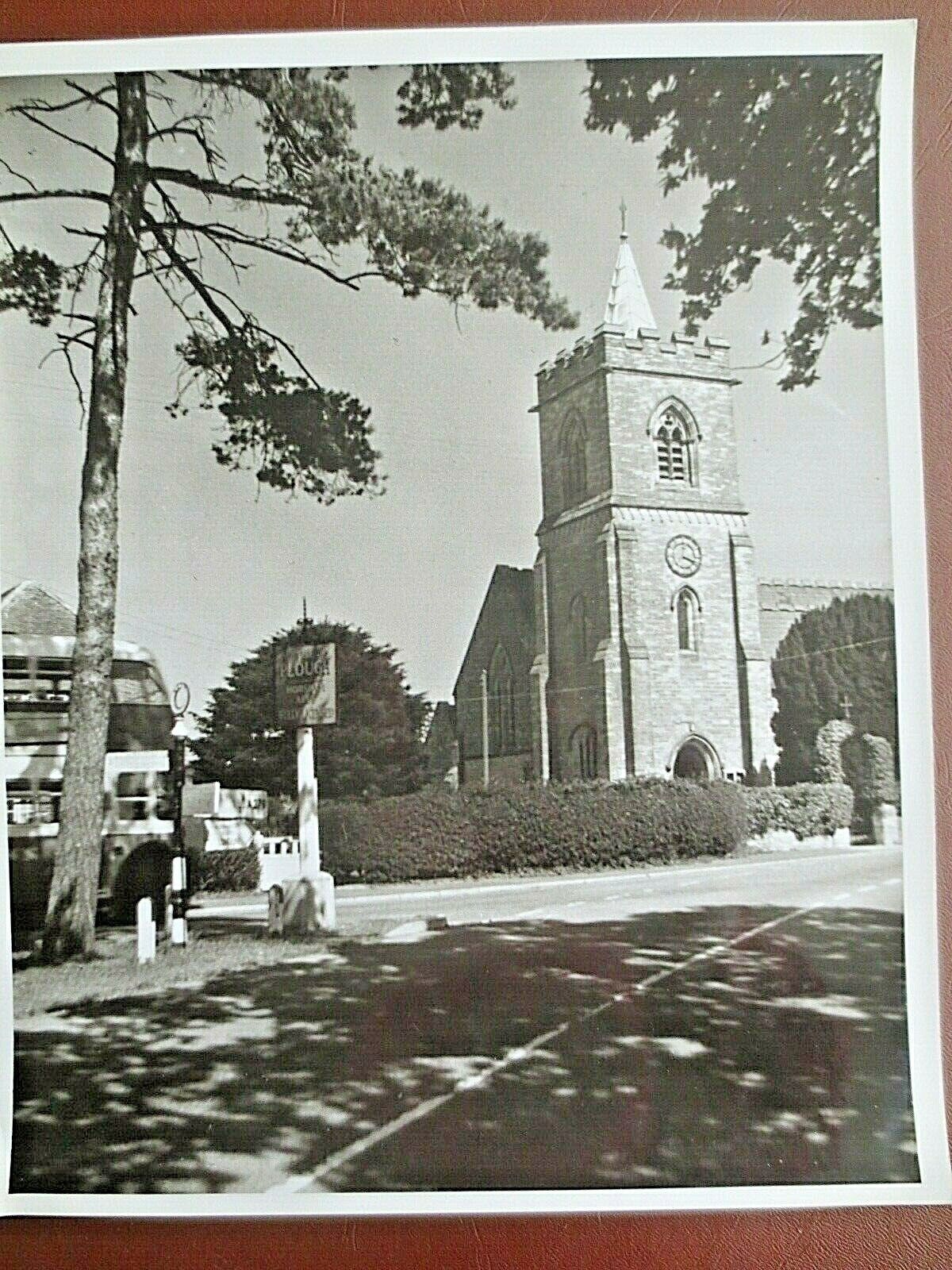 VINTAGE Photograph Lower Beeding West Sussex Holy Trinity Church 1960s Photo