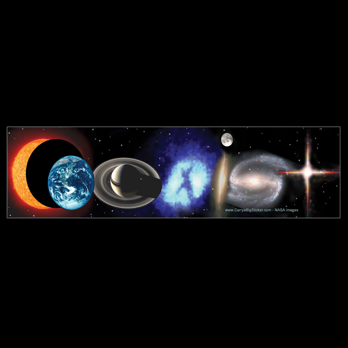 Coexist Cosmic BUMPER STICKER or MAGNET astronomy cosmos stars universe galaxies