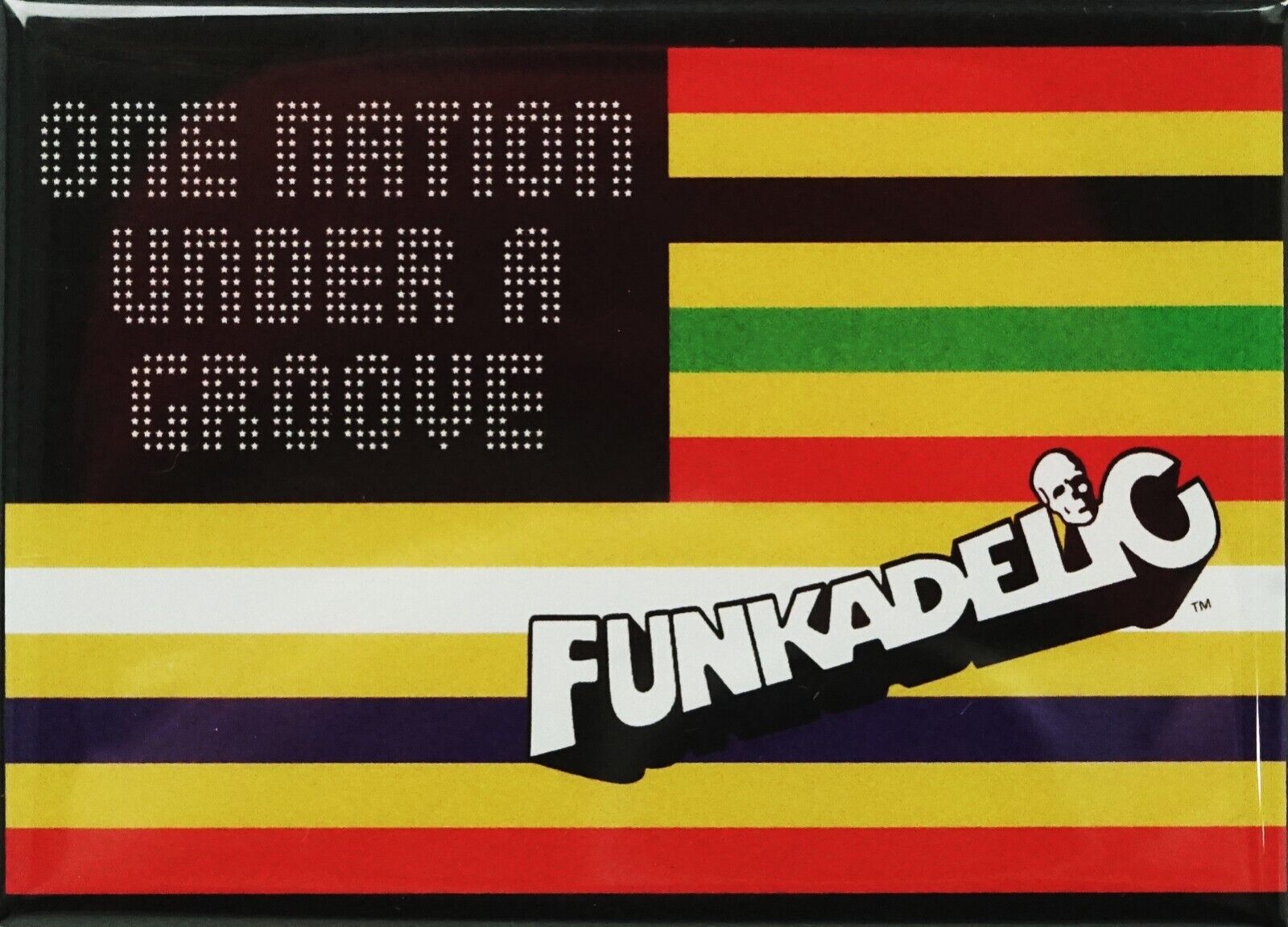 Magnet - Funkadelic\'s One Nation Under A Groove Flag - 3.5\