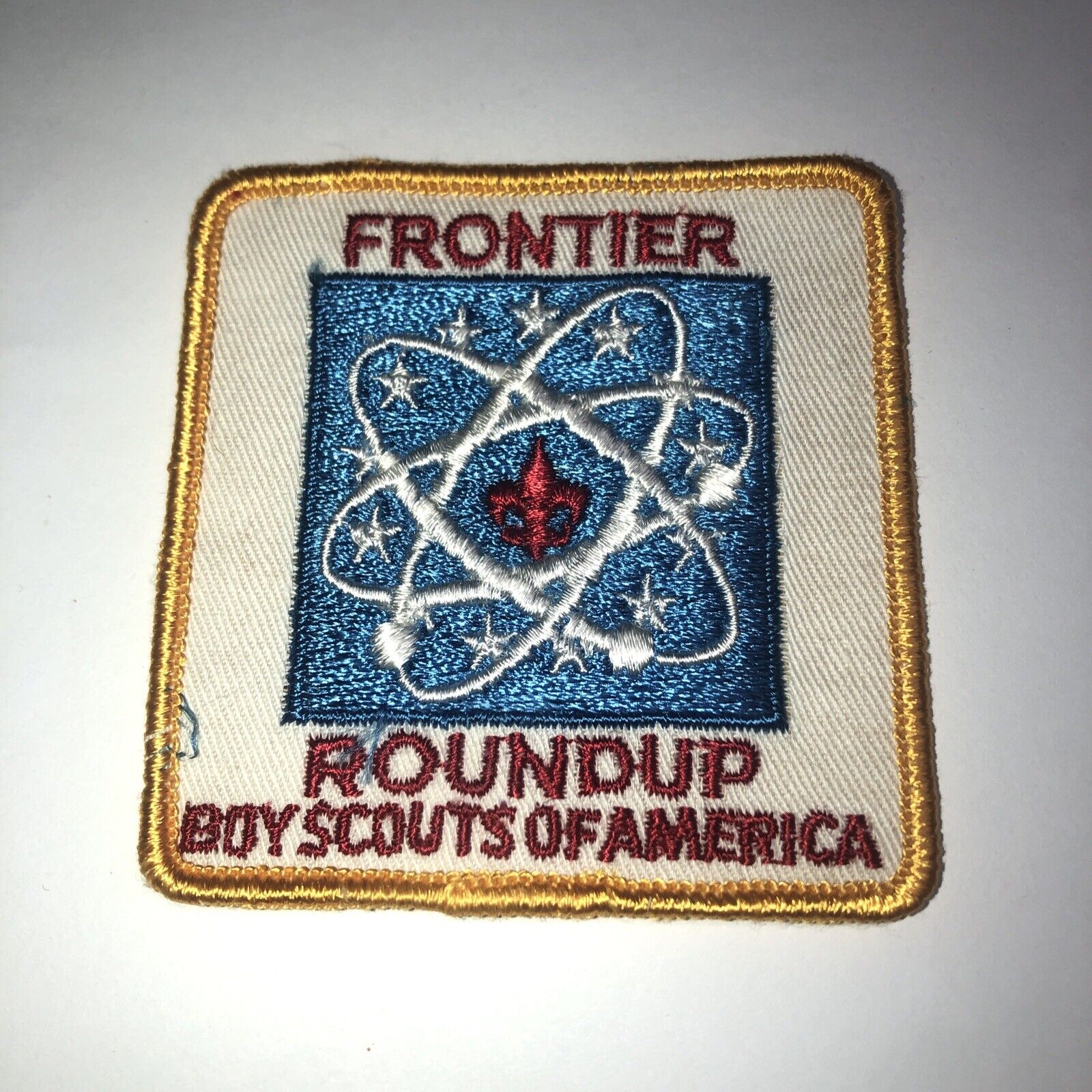 * Vintage Rare Atomic BSA Patch Frontier Roundup Boy Scouts Of America