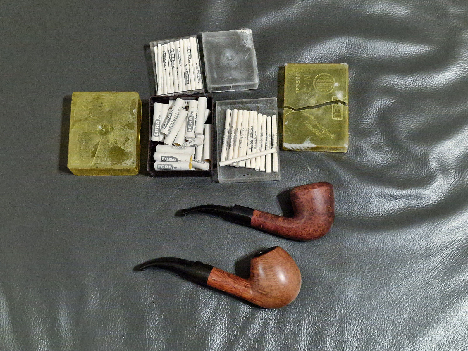 2 PCS Vintage Tobacco Smoking Estate Pipe VAUEN 3603 , Oldenkott NICOFRY Pipes