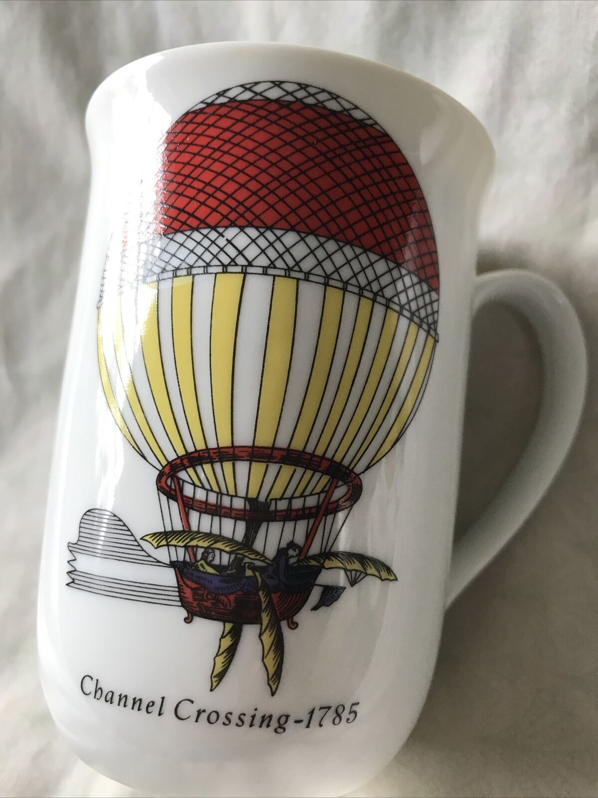 Steam punk channel crossing Hot Air Balloon ceramic Coffee Cup Mug