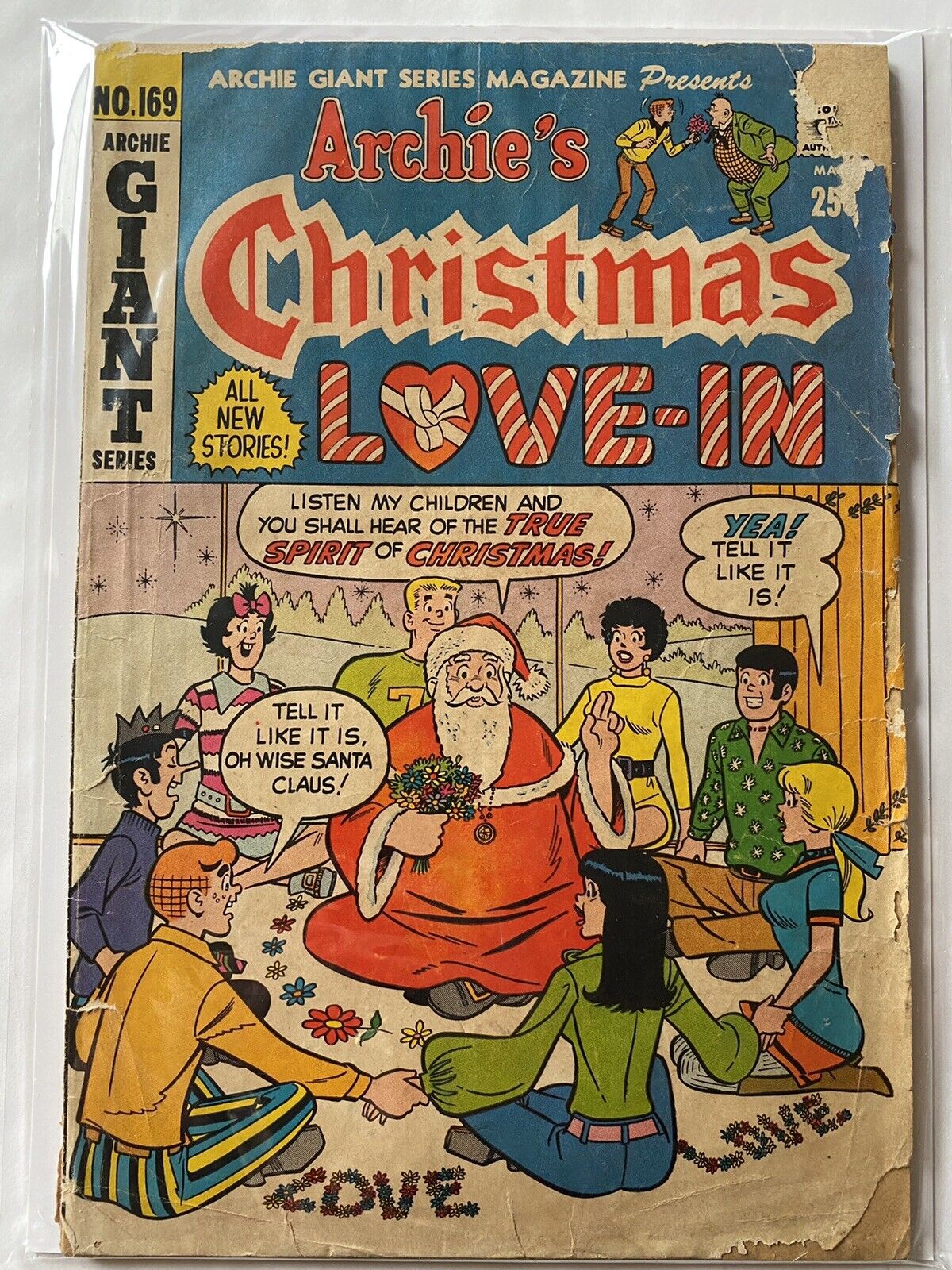 Archie Giant Series 169 Archie Comics 1970 PR / FR  1.0 - 1.5  Christmas Love-In