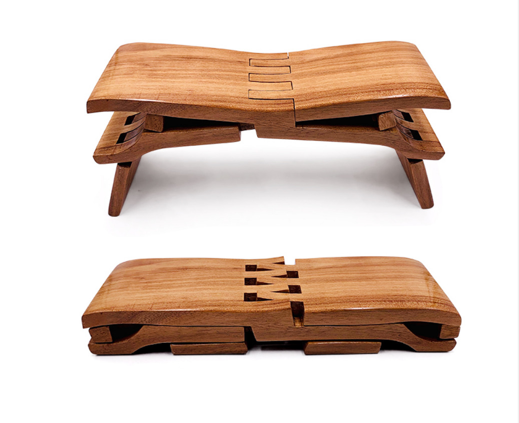 Luban Stool Mortise and Tenon Wood Chinese Traditional Retro Handicraft-鲁班凳