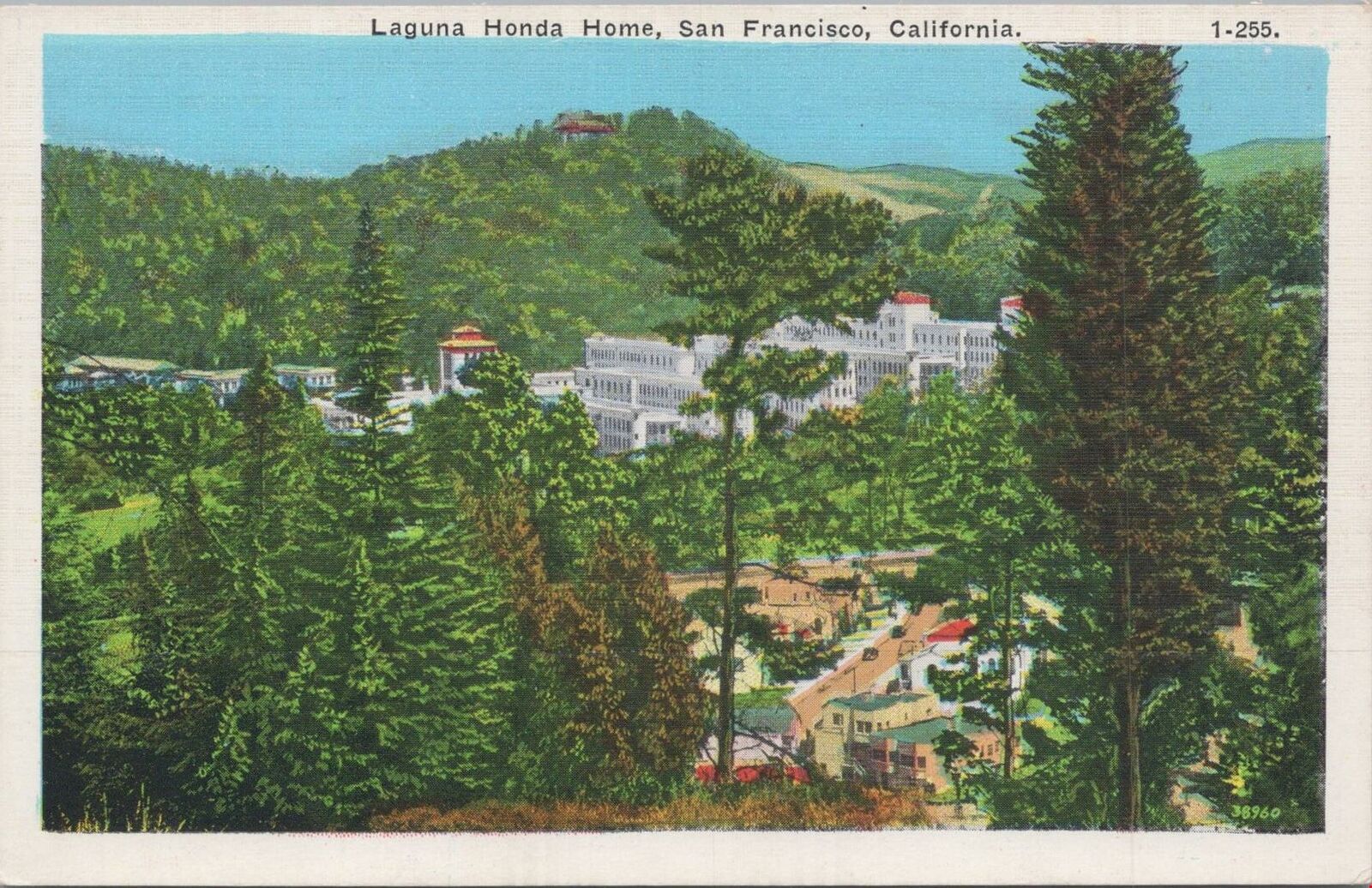 Postcard Laguna Honda Home San Francisco CA 