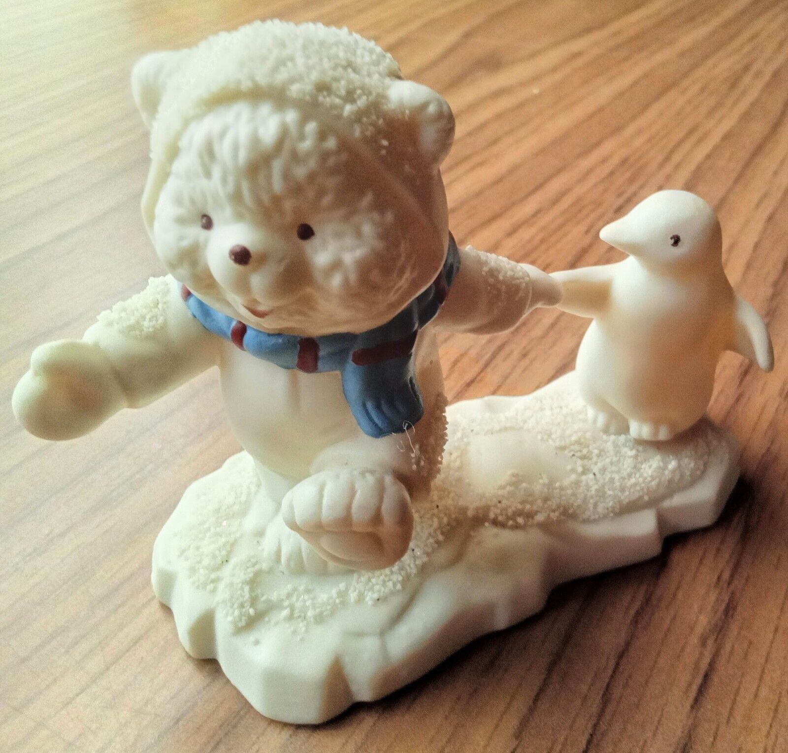  Polar Bear & Penguin Figurines Marked KF. 