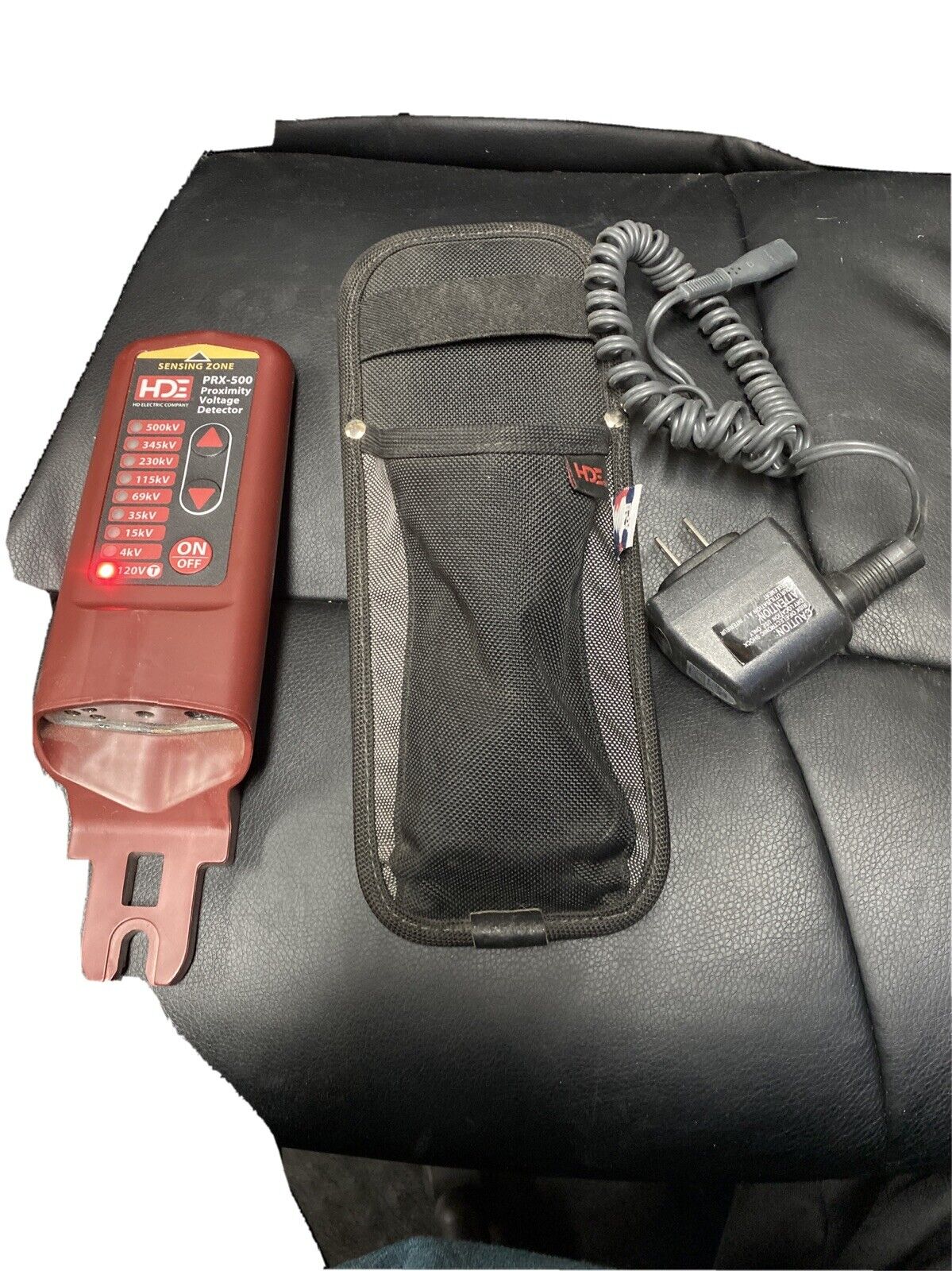 HDE PRX-500 Proximity Voltage Detector w/ Holster & Vehicle Outlet Charger