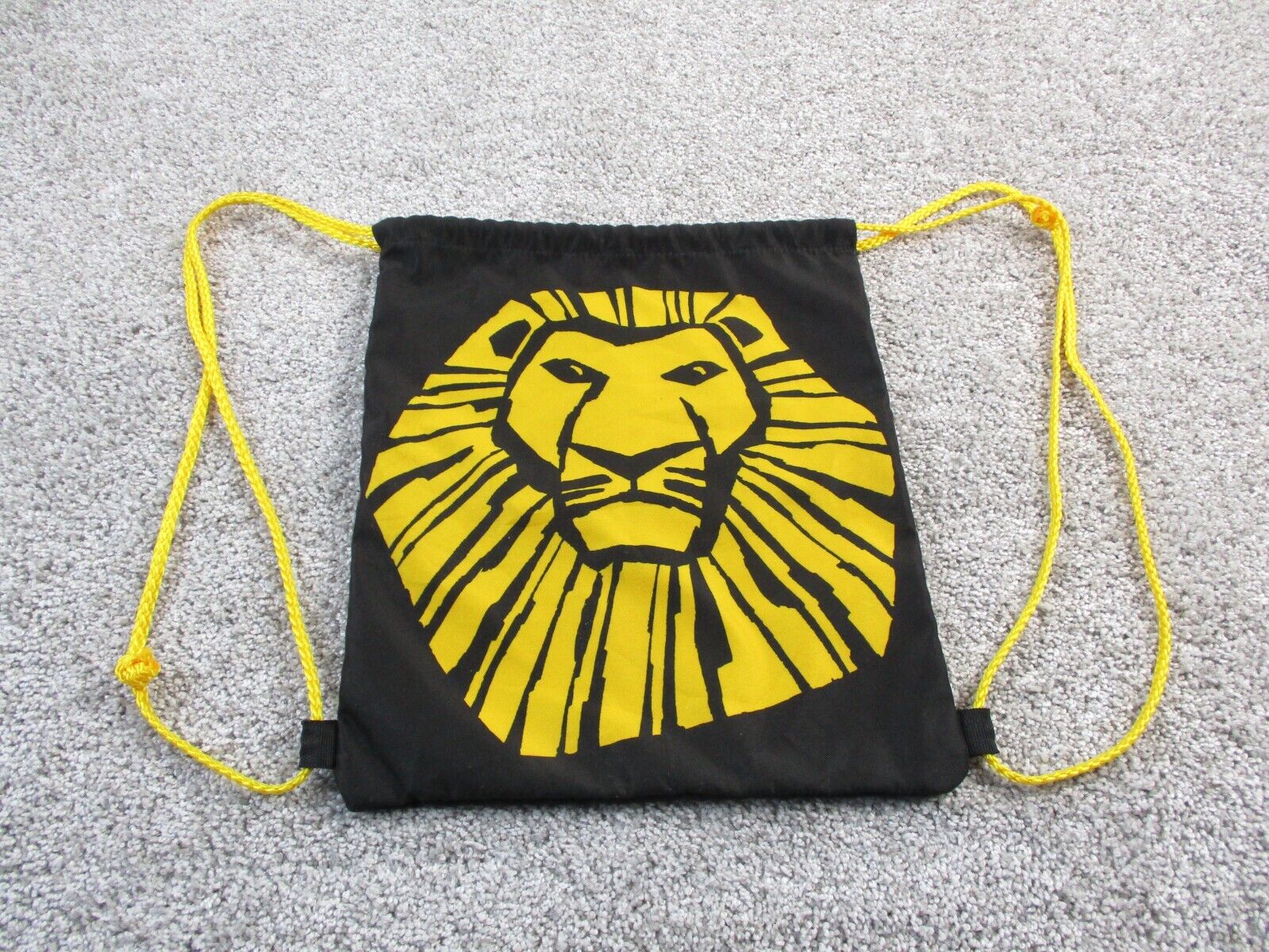 The Lion King Broadway Musical Disney VIP Drawstring Cinch Bag Tote Backpack