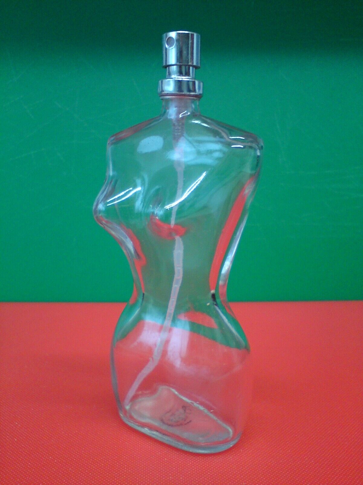 USED Empty Glass Perfume Bottle Woman Body Shape Gaultier alike art project 