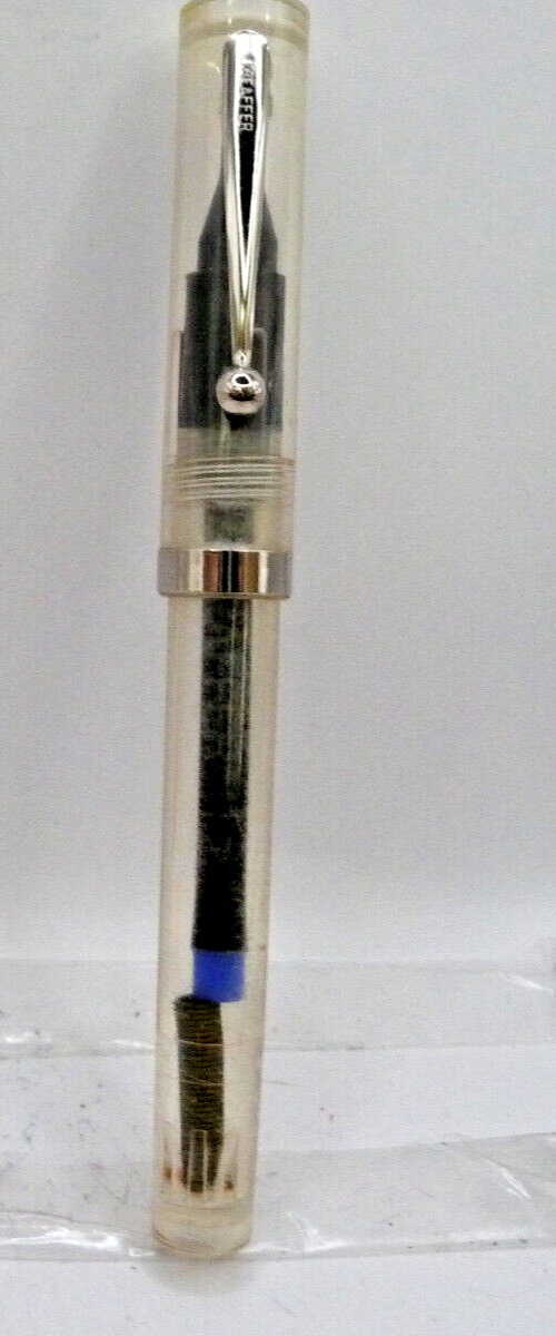 Sheaffer Vintage No-Nonsense View-Thru Ball Pen--CLEAR--new old stock
