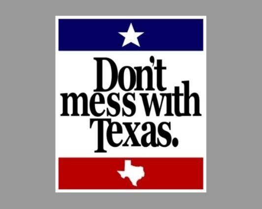 Don't Mess With Texas Die Cut Glossy Fridge Magnet