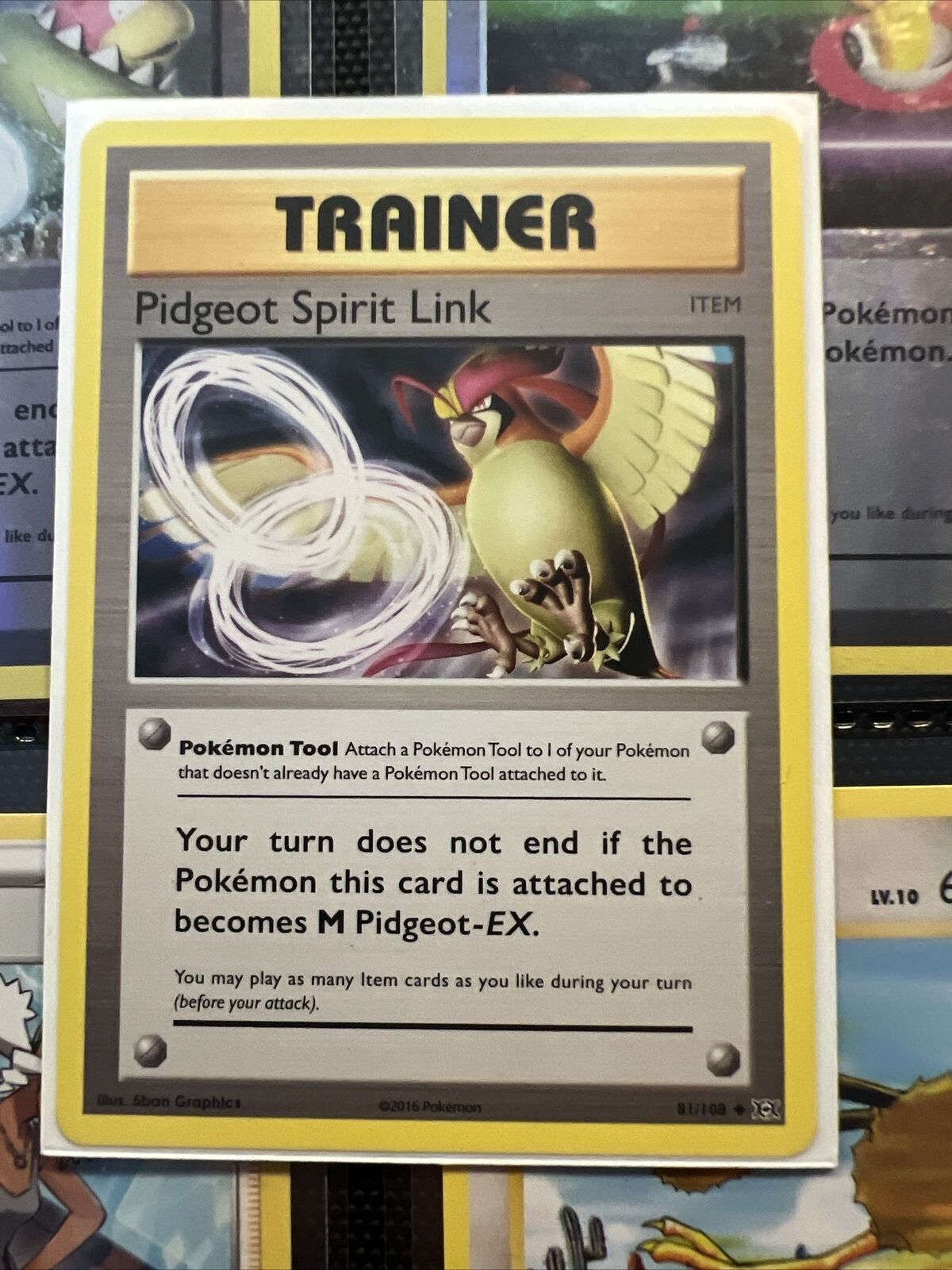 Pidgeot Spirit Link 81/108 XY Evolutions Uncommon Non Holo Pokemon Card