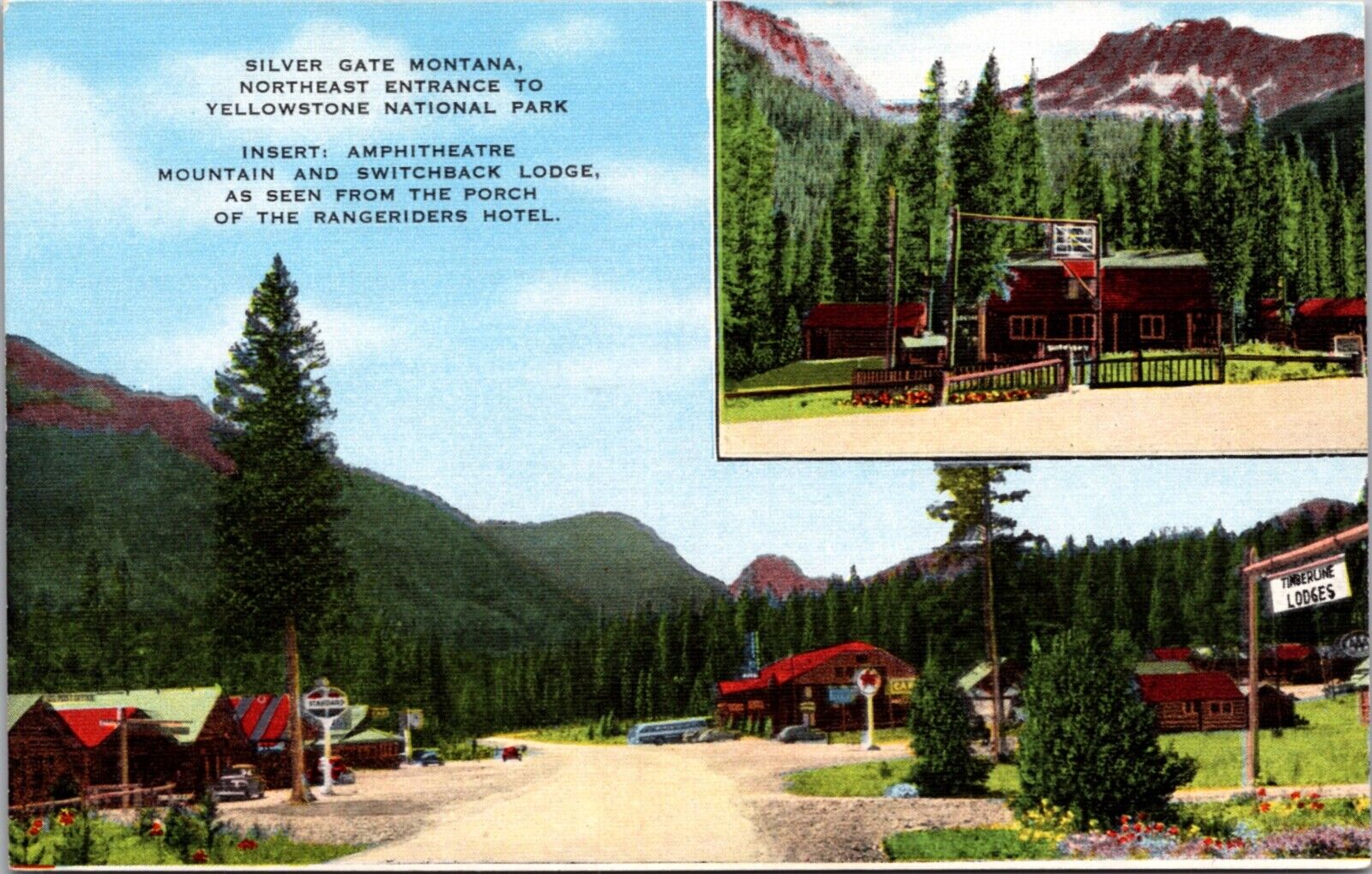 Linen PC Silver Gate Montana Northeast Entrance to Yellowstone National Park