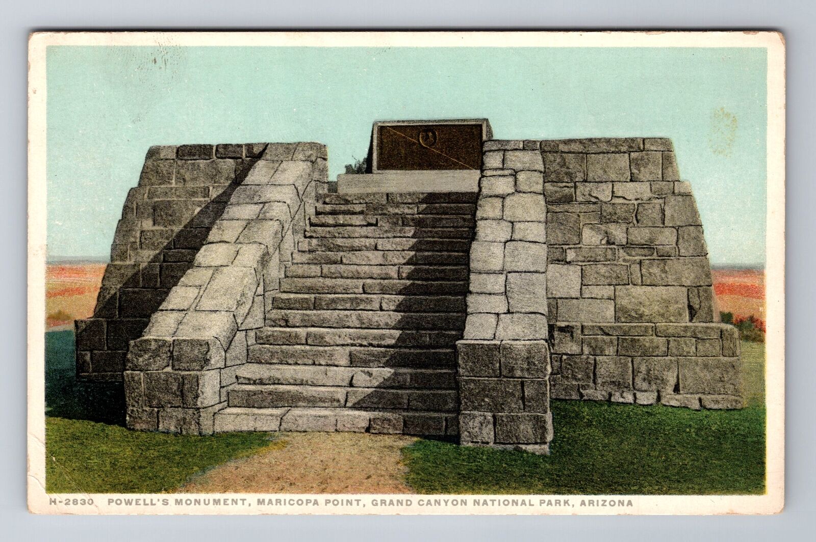 AZ-Arizona, Powell's Monument, Antique, Vintage Souvenir Postcard