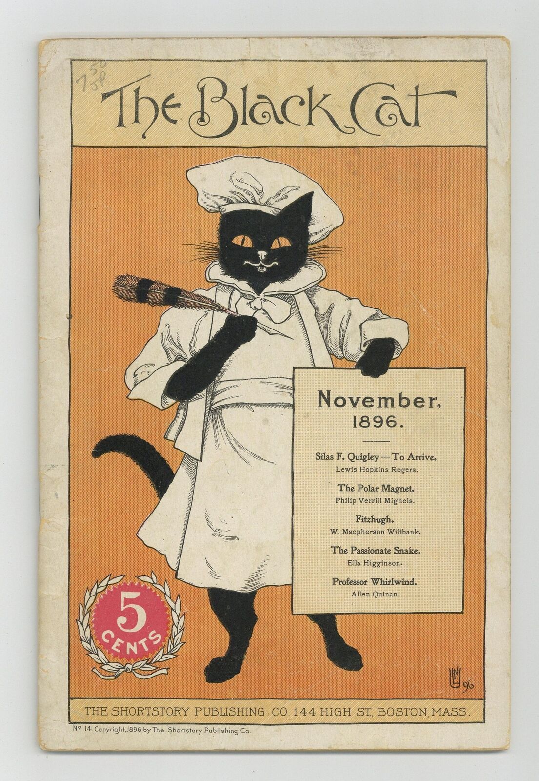 Black Cat Nov 1896 Vol. 2 #2 GD/VG 3.0