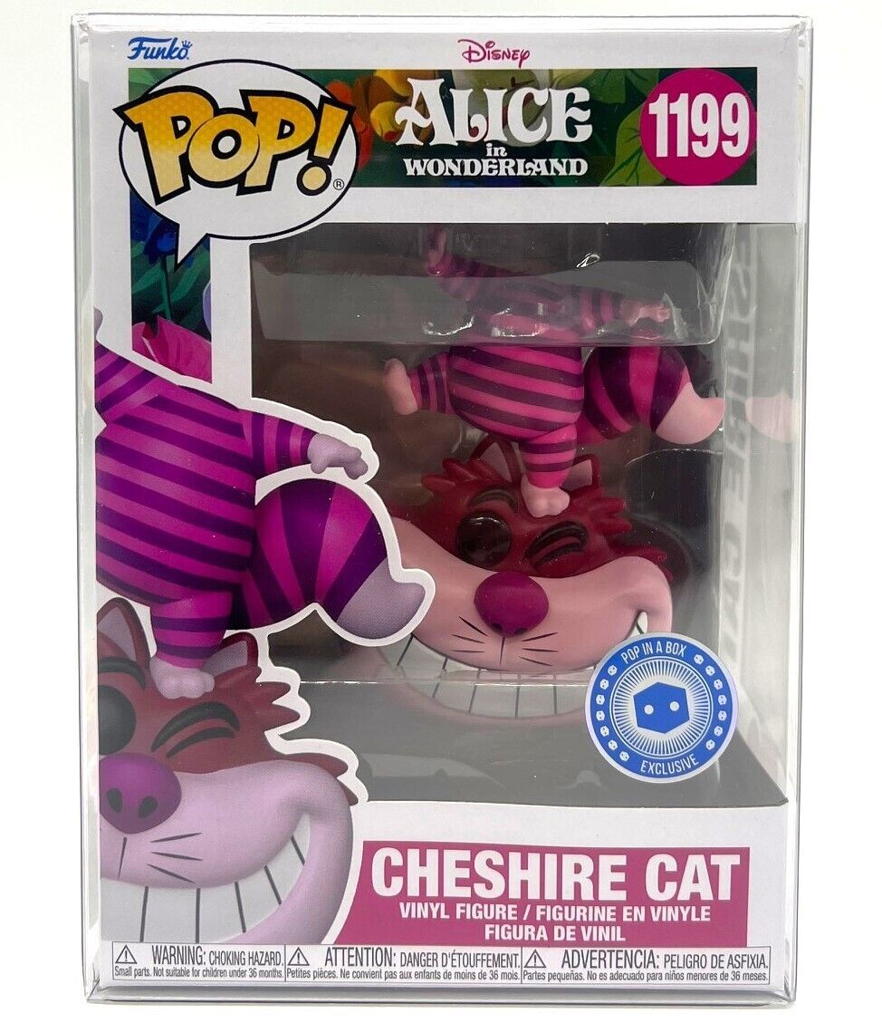 Funko Pop Disney Alice in Wonderland Cheshire Cat #1199 Exclusive w/Protector