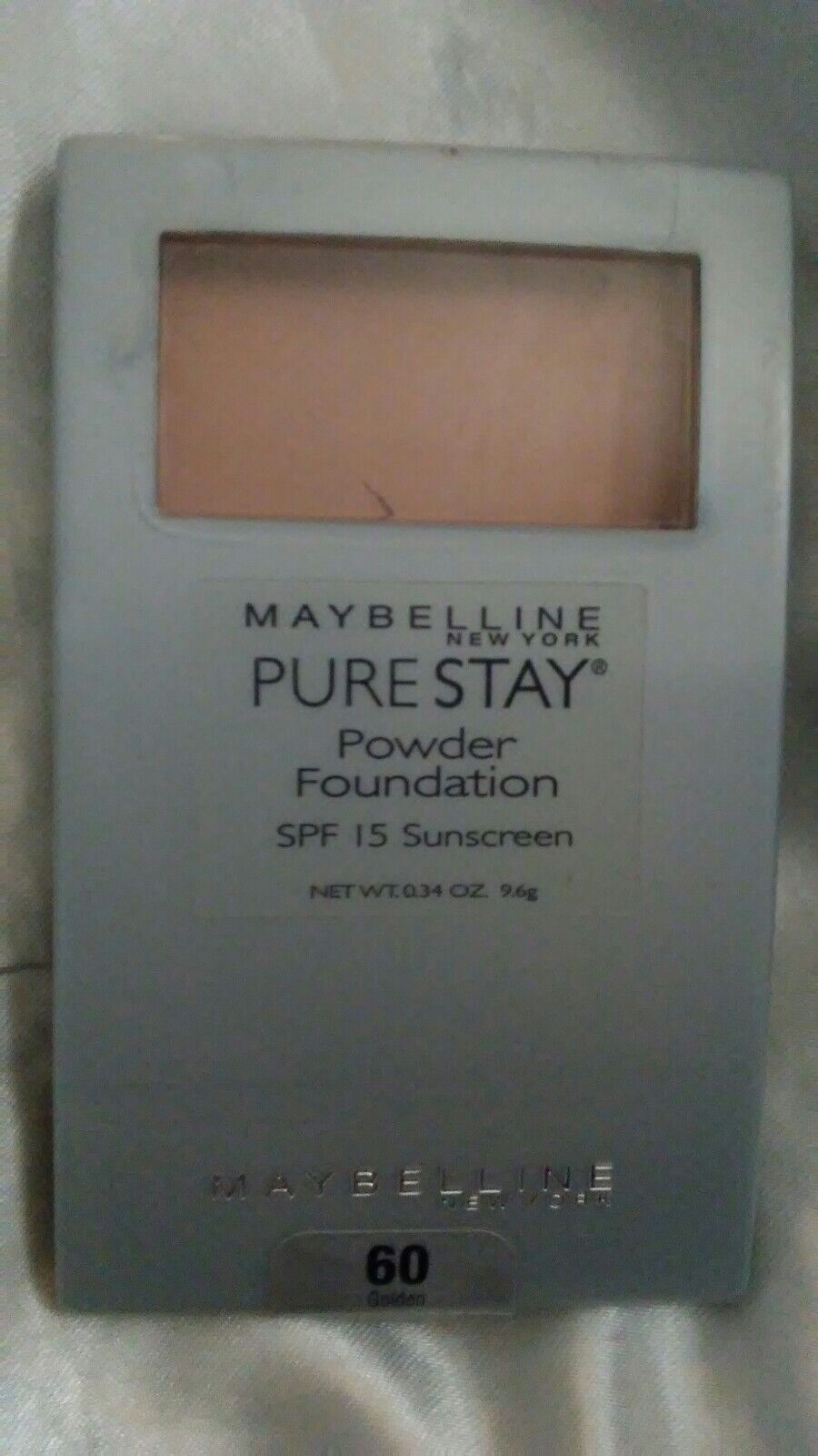 MAYBELLINE PURE STAY POWDER FOUNDATION GOLDEN 60 (see desc)