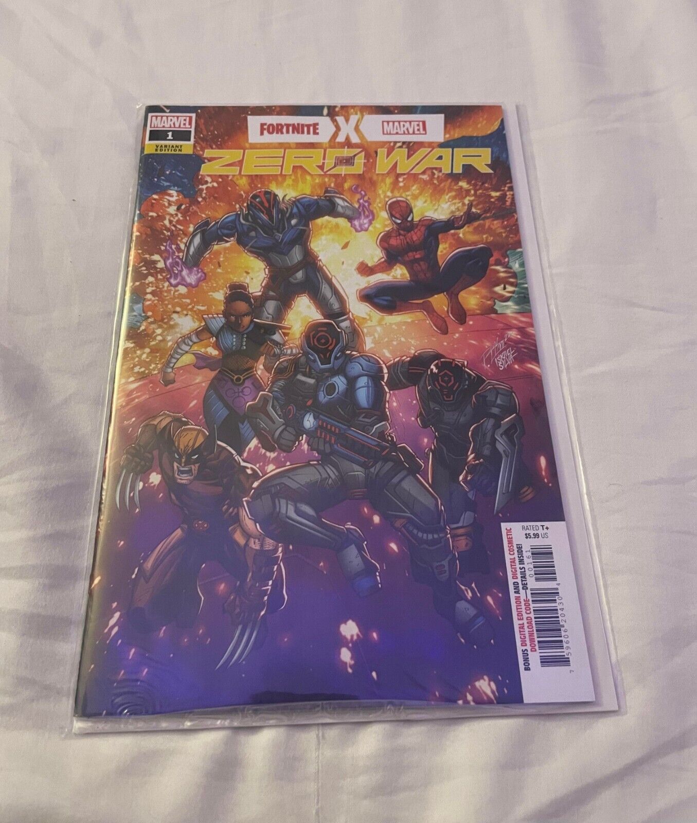 Fortnite X Marvel Zero War #1 2022 Lim Variant Comic New WITH GAME CODE