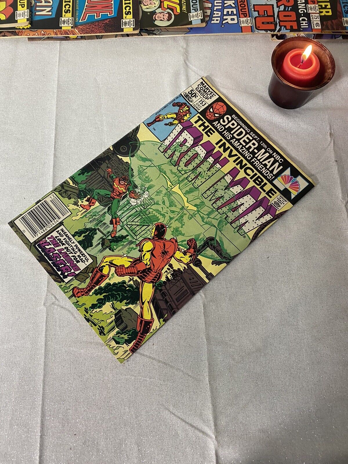 THE INVINCIBLE IRON MAN #153 (Marvel Comics 1981)  The Living Laser 🌷🌷