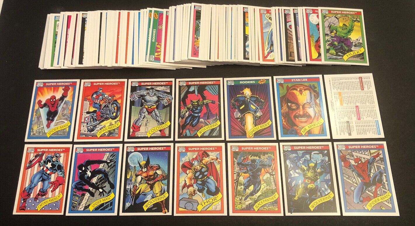 1990 Impel Marvel Universe Series 1 Complete Set (162) NM+ W/boxes Hand Picked