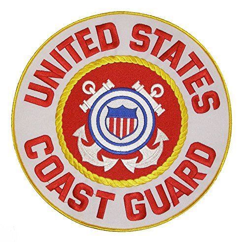 LARGE USCG COAST GUARD SEAL BACK PATCH COASTIE SEMPER PARATUS VETERAN RETIRED