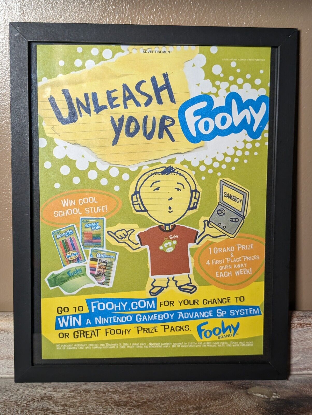 Foohy Vintage Promo Ad Print Poster Art 6.5/10in