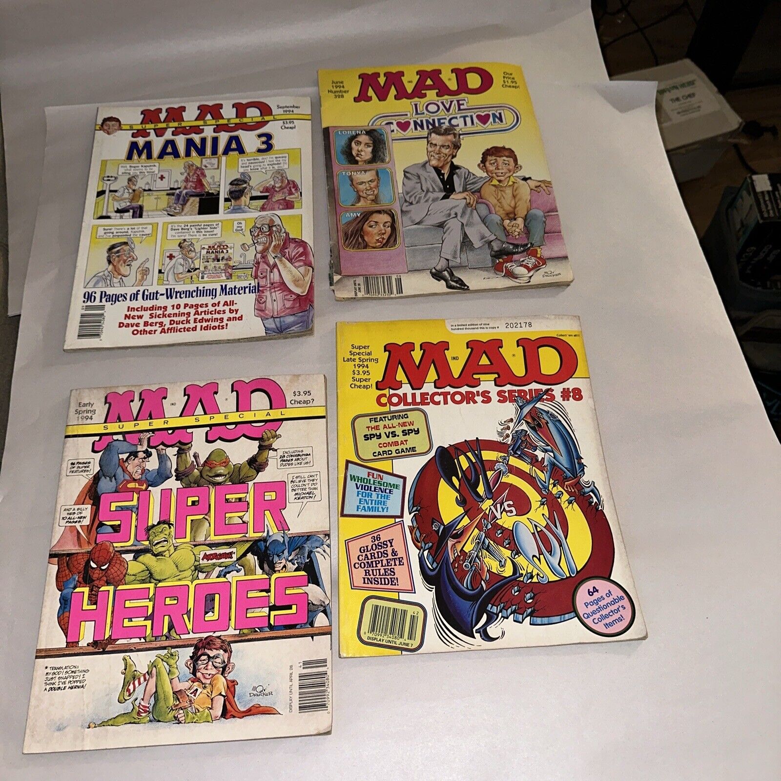 Vintage Cracked Mad Magazine Lot x11 Fair Condition