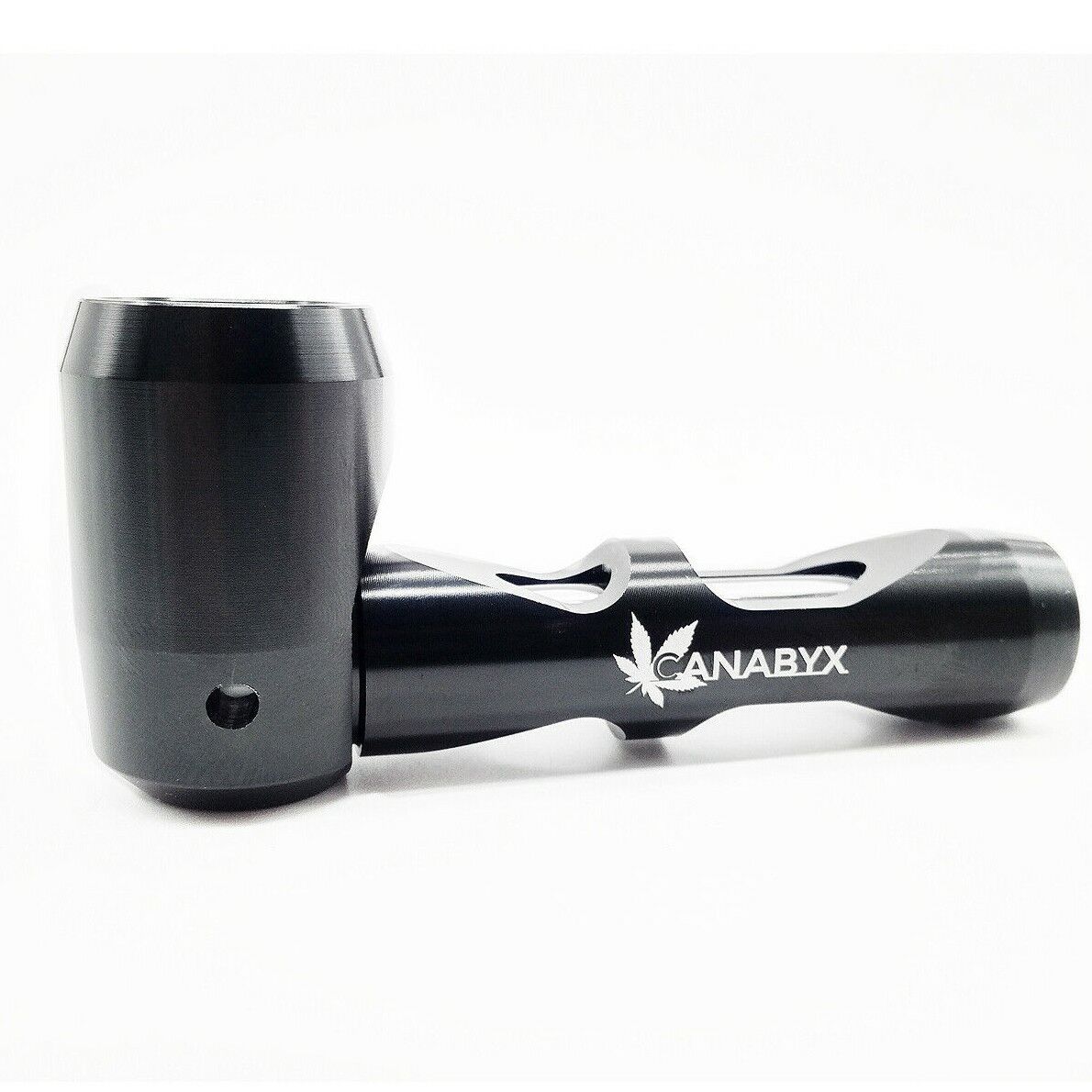 High Grade CANABYX Aluminum, Tobacco Pipes Creative Smoking Pipe, by Canabyx BLK