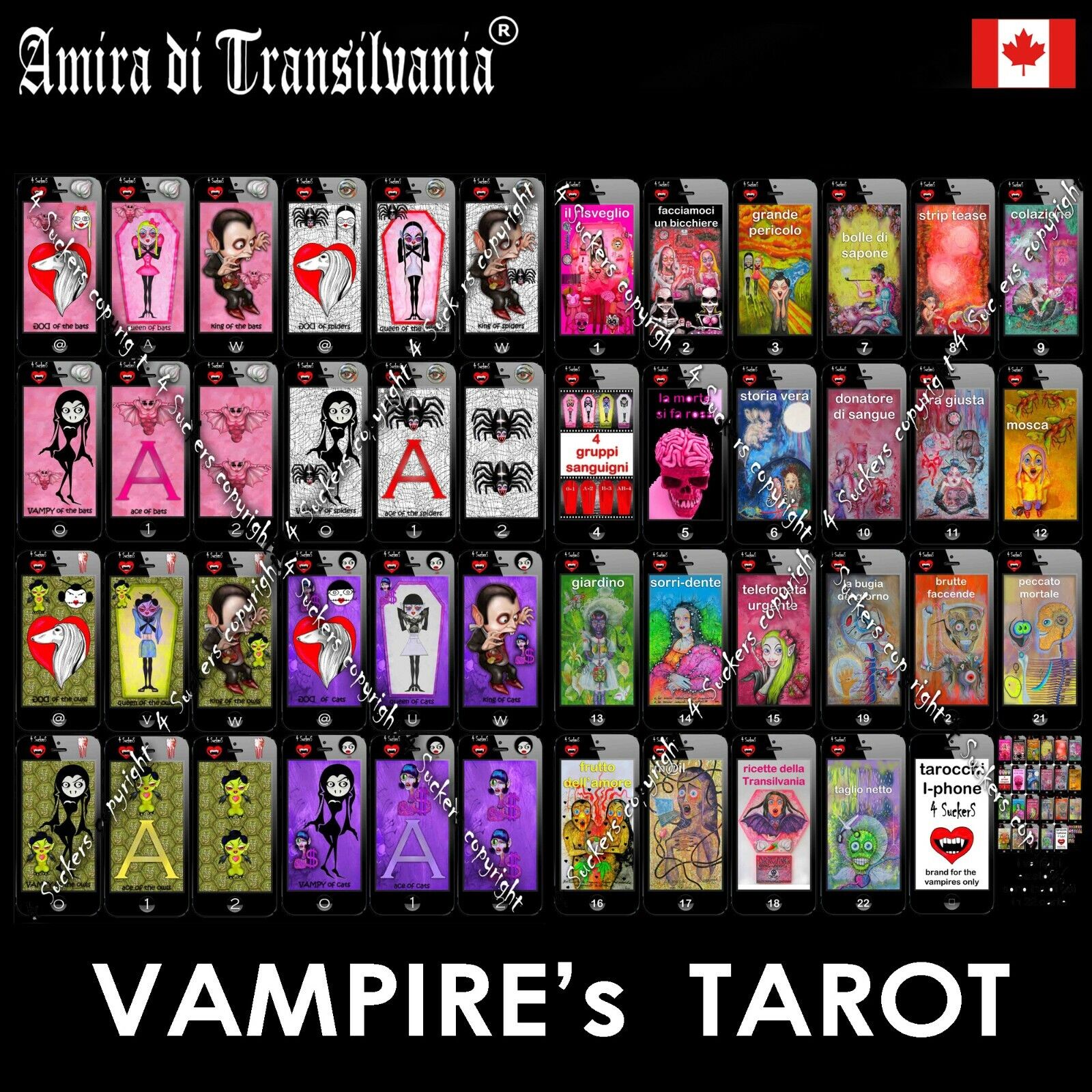 vampire oracle tarot card deck play card game vintage transylvania dracula comix