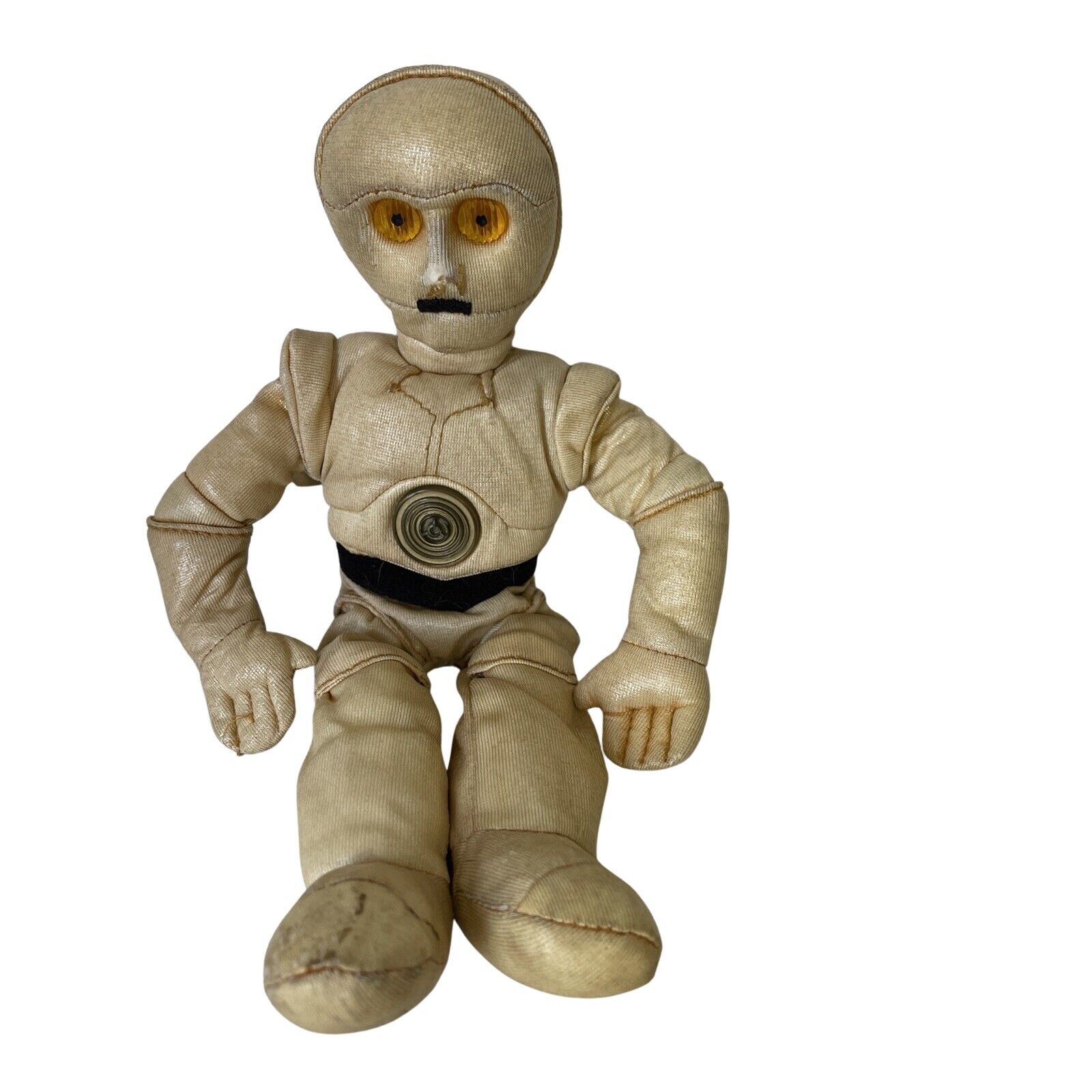 Vintage Star Wars Buddies C-3PO Stuffed 10” Beanie Doll Kenner 1997 Collectible