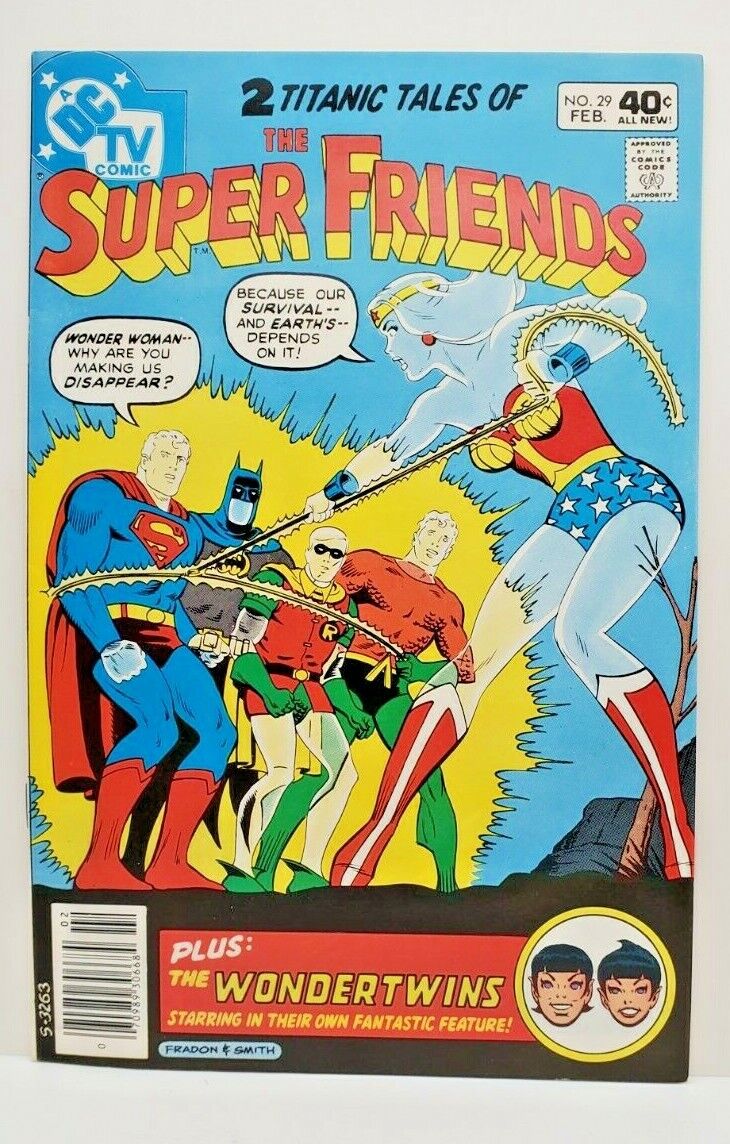 Super Friends #29 1980   Last issue Wonder Twins