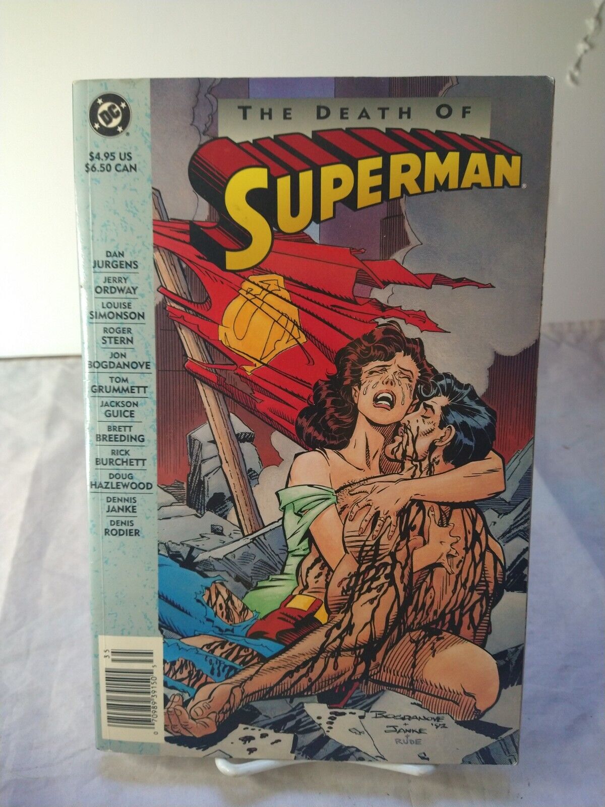 DC Comics The Death Of Superman Trade Paperback First Printing Vintage 1993