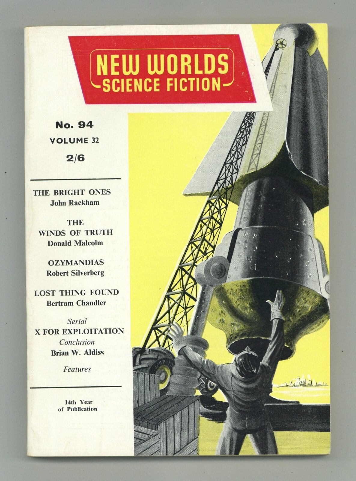 New Worlds Science Fiction Vol. 32 #94 VG 4.0 1960 Low Grade