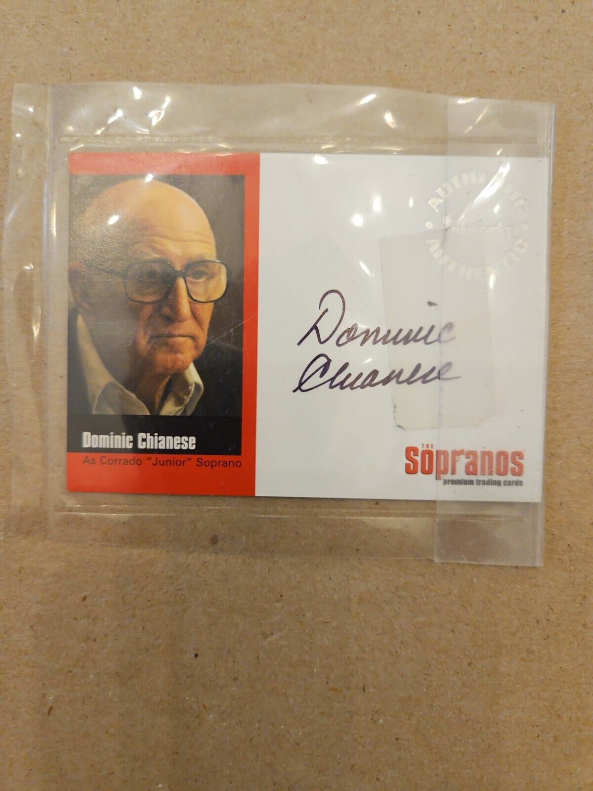2005 Inkworks Sopranos Dominic Chianese As Corrado Junior Soprano Auto Autograph