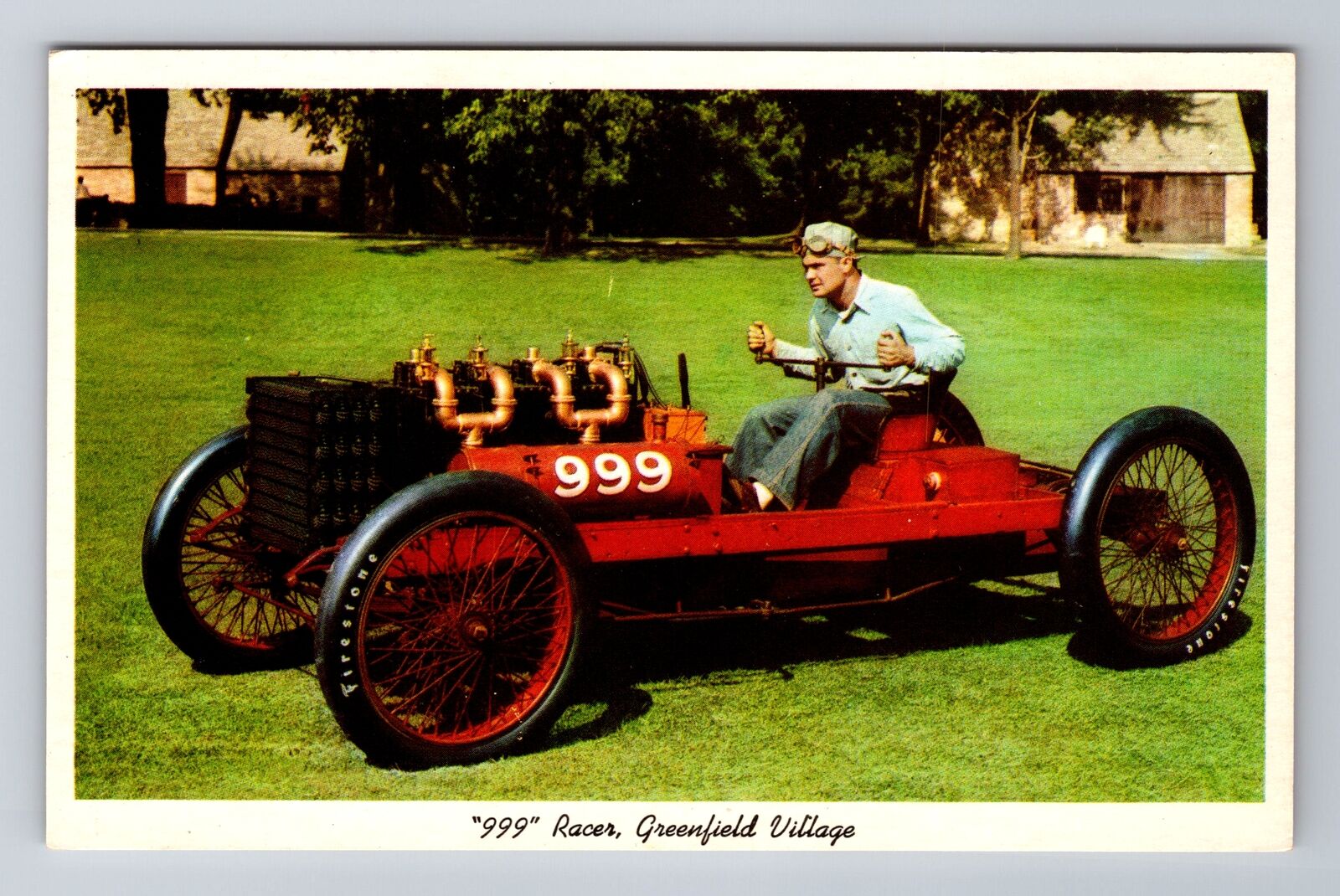 Dearborn MI-Michigan, 999 Racer, Henry Ford Museum, Antique Vintage Postcard