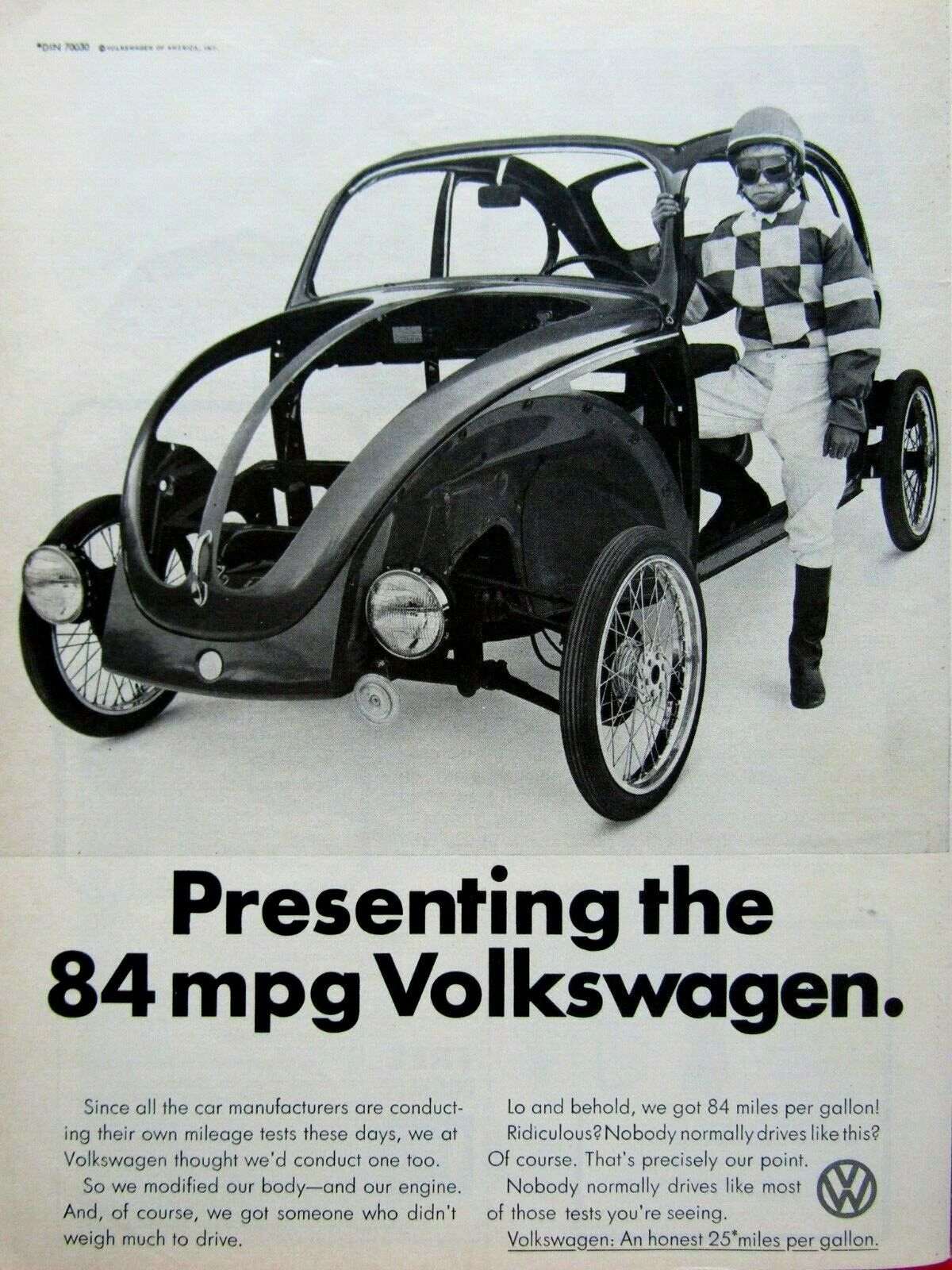 1974 Volkswagen Beetle Bug Vintage Sulky Original Print Ad 8.5 x 11