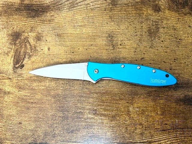 Kershaw - 1660TEAL LEEK Assisted Opening linerlock USA —---- Excellent condition