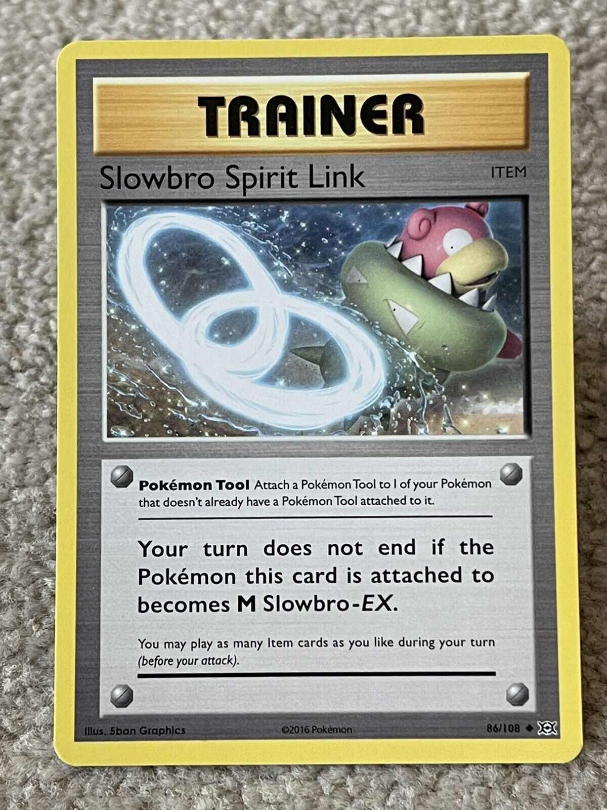 Slowbro Spirit Link Evolutions Set Pokemon Card 86/108 NM